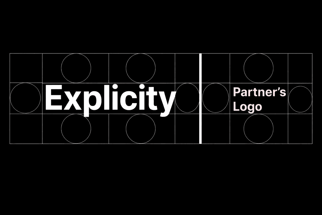 Explicity and Partner Logo Spacing System