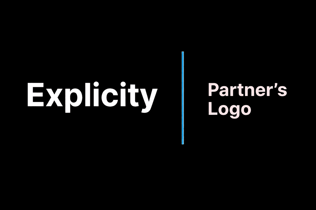 Explicity and Partner Logo Lockup Example